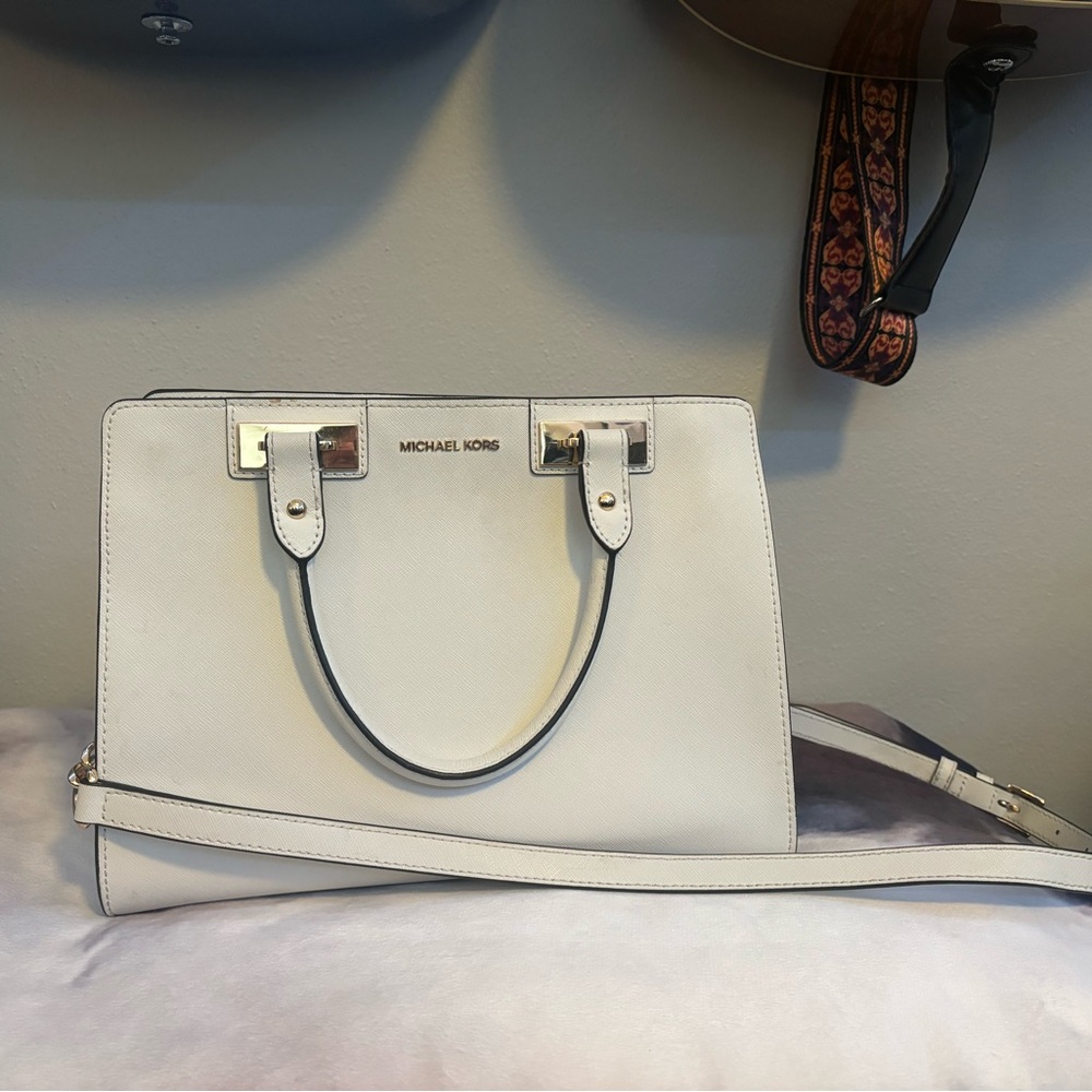 Michael Kors White Handbag